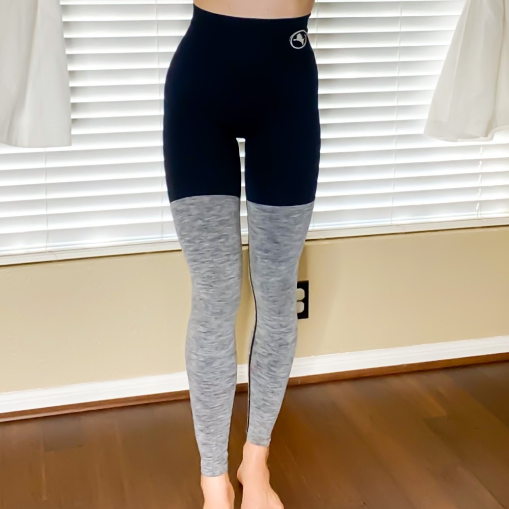 Abs2B workout leggings, Black and Grey, Fitness Leggings